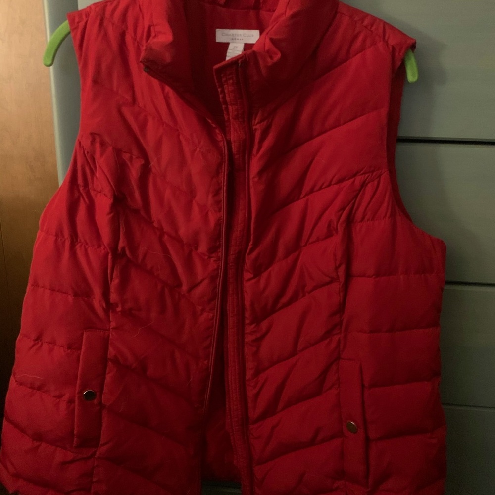 Charter Club Red Vest